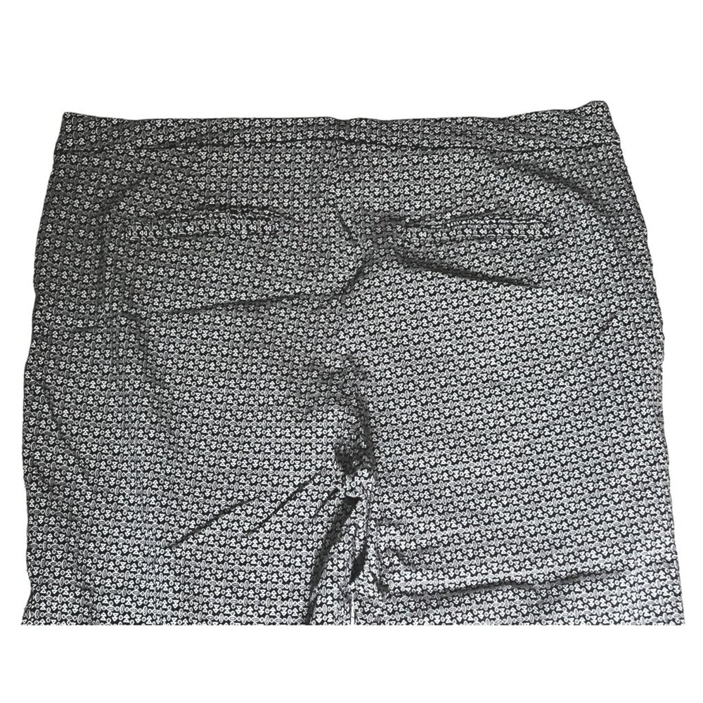 Prophecy Geometric Pull On Capri Pants Sz 14 Womens (Large) Black & White Pocket - Picture 7 of 8